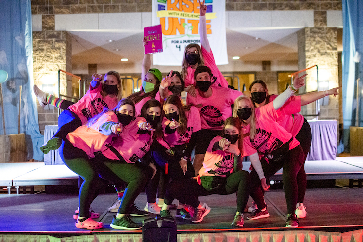 group photo of dance marathon executive board